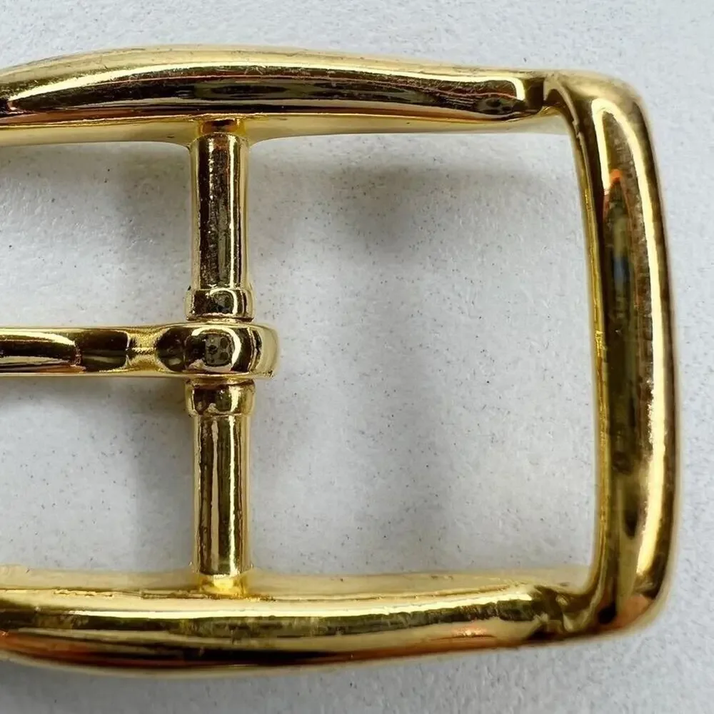 Vintage Gold Tone Simple Basic Belt Buckle for up to 1 Inch Belt